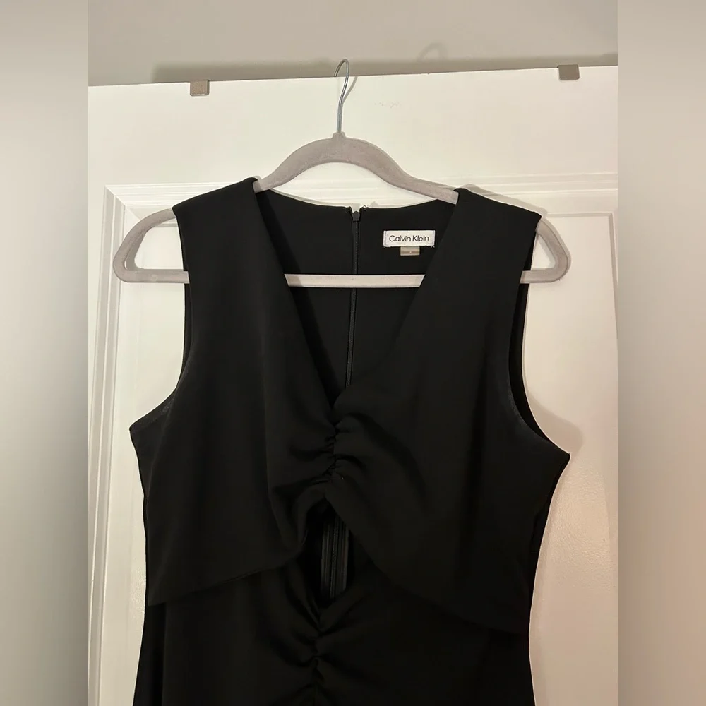 Calvin Klein women’s Black Sleeveless Pants One Piece Jumpsuit - Picture 4 of 4